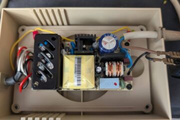 Upgraded Amiga power supply